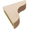 Ekena Millwork 3"W x 12"D x 12"H Thin Carmel Rough Cedar Woodgrain TimberThane Corbel, Primed Tan CORUR03X12X12CARRCPR - alternate 6